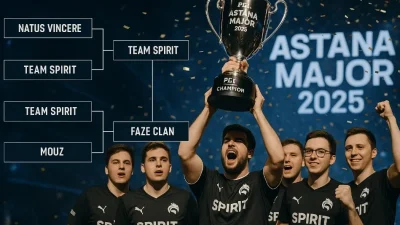 PGL Astana Major 2025 по CS2: путь Team Spirit к титулу