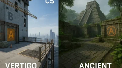 Vertigo и Ancient в CS2: лучшие карты про-команд в 2025 году